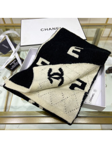 Chanel Cashmere and Wool Long Scarf LS11 Black 2021