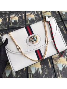 Gucci Rajah Leather Small Shoulder Bag 570145 White 2019