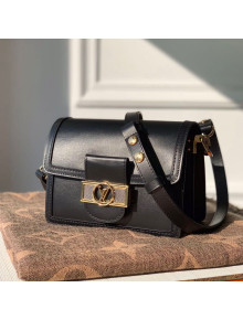 Louis Vuitton Dauphine Mini Smooth Leather Shoulder Bag M55837 Black 2020