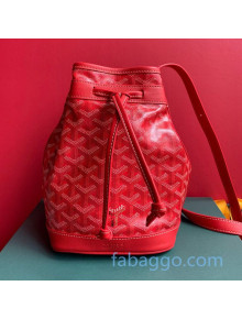 Goyard Petitflot Drawstring Bucket Bag Red 2020