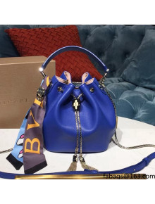 Bvlgari Serpenti Forever Bucket Bag in Smooth Calf Leather Blue 2021