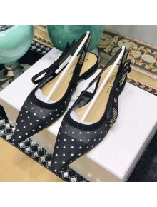 Dior "J'Adior" Ballet Shoe in Dotted Swiss Black 2018