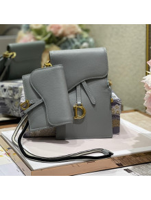 Dior Saddle Multifunctional Pouch Grey 2021