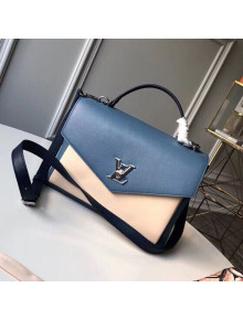 Louis Vuitton Mylockme Schoolbag Shaped Top Handle Bag M53891 Beige/Blue 