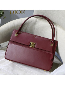 Dior Parisienne Tote Bag in Burgundy Smooth Calfskin M8015 2021 