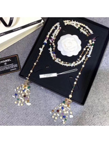 Chanel Baroque Pealrs Tassel Necklace AB1020 2019