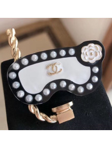 Chanel Diving Goggles Brooch AB1707 Black/White 2019