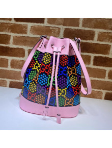Gucci GG Psychedelic Bucket bag 598149 Pink/Multicolor 2021
