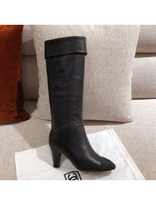 Chanel Calfskin High Boots G36438 Black 2020