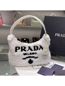 Prada Re-Edition 2000 Terry Hobo Mini bag 1BG130 1NE515 White 2021