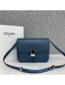 Celine Medium Classic Bag in Box Calfskin 8007 Dark Blue 2020 (Top quality)