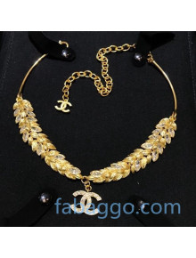 Chanel Wheat Collar Necklace AB4671 07 2020