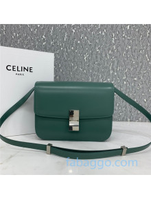 Celine Medium Classic Bag in Box Calfskin 8007 Green 02 2020 (Top quality)