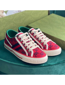 Gucci Tennis 1977 GG Multicolour Low-Top Sneakers Red 2021 02