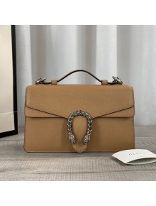 Gucci Dionysus Leather Top Handle Bag 621512 Apricot 2021
