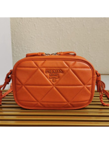 Prada Spectrum Quilted Shoulder Bag 1BH141 Orange 2021