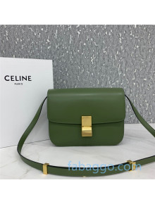 Celine Medium Classic Bag in Box Calfskin 8007 Bright Green 2020 (Top quality)