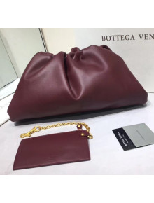 Bottega Veneta Large Pouch Soft Voluminous Clutch Bag Burgundy 2020 576227L