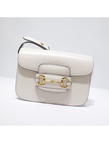 Gucci Leather 1955 Horsebit Mini Shoulder Bag 602205 White 2021