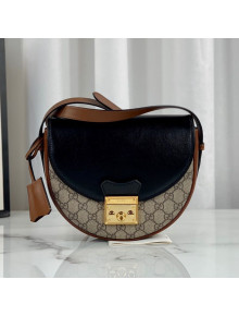 Gucci Padlock Small Shoulder Bag 644524 Beige/Black 2020