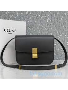 Celine Medium Classic Bag in Box Calfskin 8007 Dark Grey 2020 (Top quality)