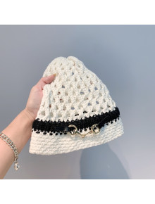 Gucci Crochet Knit Hat White 2021 1105121