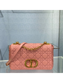 Dior Medium Caro Chain Bag in Candy Pink Soft Cannage Calfskin 2021