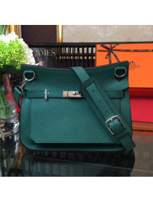 Hermes Jypsiere 28cm/34cm Bag in Original Togo Leather Dark Green