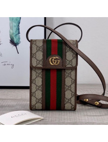 Gucci Ophidia GG Canvas Vertical Mini Bag 625757 2021