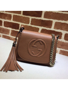 Gucci Soho Calfskin Mini Shoulder Bag 323190 Brown 2021