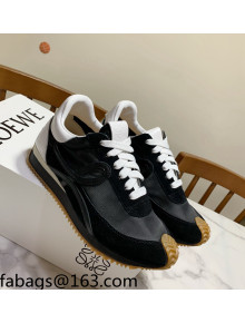 Loewe Suede & Fabric Sneakers Black 2021 111744