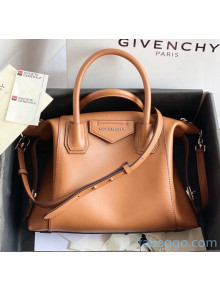 Givenchy Small Antigona Soft Bag in Smooth Leather Brown 2020
