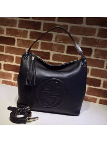 Gucci Soho Calfskin Tote Bag 408825 Black 2020