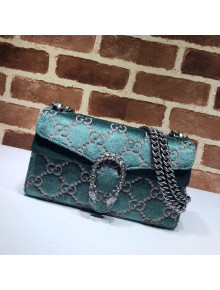 Gucci Dionysus Small GG Velvet Shoulder Bag ‎499623 Green 2021