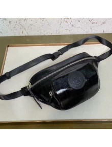 Fendi Glazed  Fabric Belt Bag Black 2019