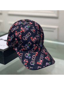 Gucci Liberty London Floral Baseball Hat Black 02 2020