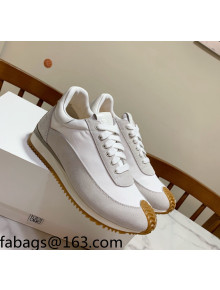 Loewe Suede & Fabric Sneakers White/Grey 2021 111747