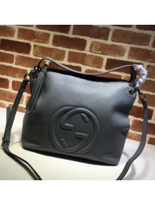 Gucci Soho Calfskin Tote Bag 408825 Grey 2020