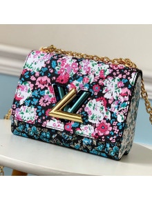 Louis Vuitton Floral Print Twist PM Chain Shoulder Bag M55038 Red 2019