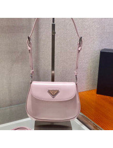 Prada Cleo Brushed Leather Shoulder Bag 1BH188 Pink 2021