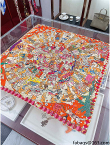 Hermes Cashmere and Silk Scarf 100x100cm HS07 2021