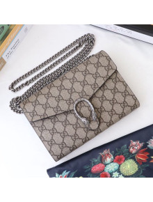 Gucci Dionysus GG Canvas Mini Chain Wallet 401231 Beige 2021
