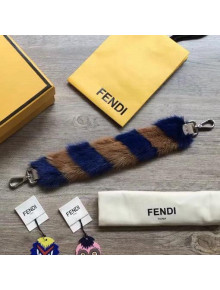 Fendi Strap You Tow-tone Mink Fur Short Strap Brown/Blue 2018