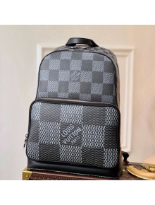 Louis Vuitton Men's Campus Backpack in Damier Check Canvas N50009 Grey 2021