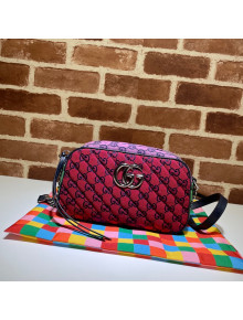 Gucci GG Marmont Multicolour Canvas Small Shoulder Bag 447632 Red/Multico 2021