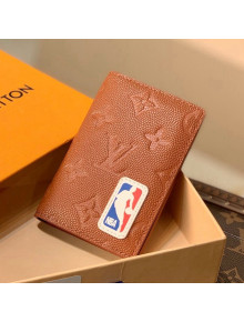 Louis Vuitton LV x NBA Pocket Organizer Wallet M80545 Brown 2021