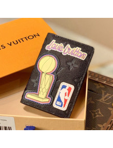 Louis Vuitton LV x NBA Pocket Organizer Wallet M80615 Black 2021