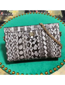 Gucci Ophidia Small Snakeskin Shoulder Bag 503877 Grey 2019