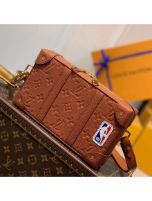 Louis Vuitton LV x NBA Soft Trunk Wearable Strap Wallet in Ball Grain Leather M80549 Brwon 2021