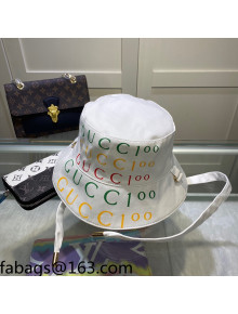 Gucci Canvas Bucket Hat White 2021 110513